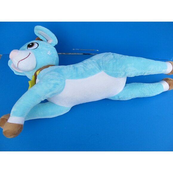 Macys Tippy Toe Blue Plush Reindeer Stuffed Animal Toy 22" Long - Picture 5 of 7